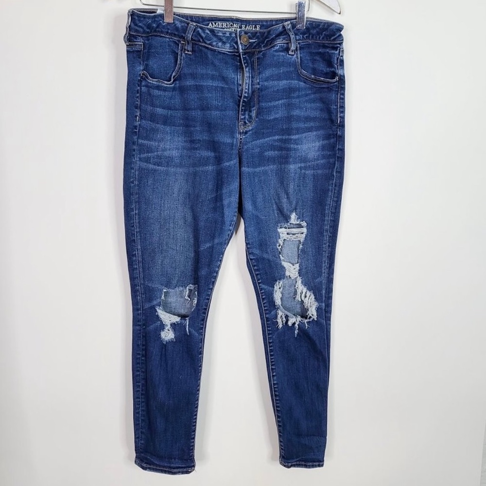 AMERICAN EAGLE Super Stretch Hi-Rise Jeggings 16 R